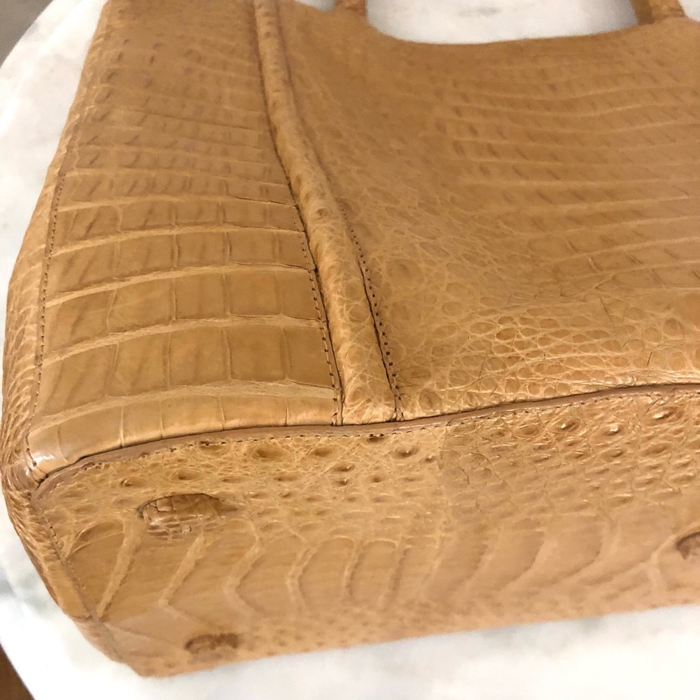 Large Nancy Gonzales genuine crocodile large handbag/tote - Picture 7 of 8